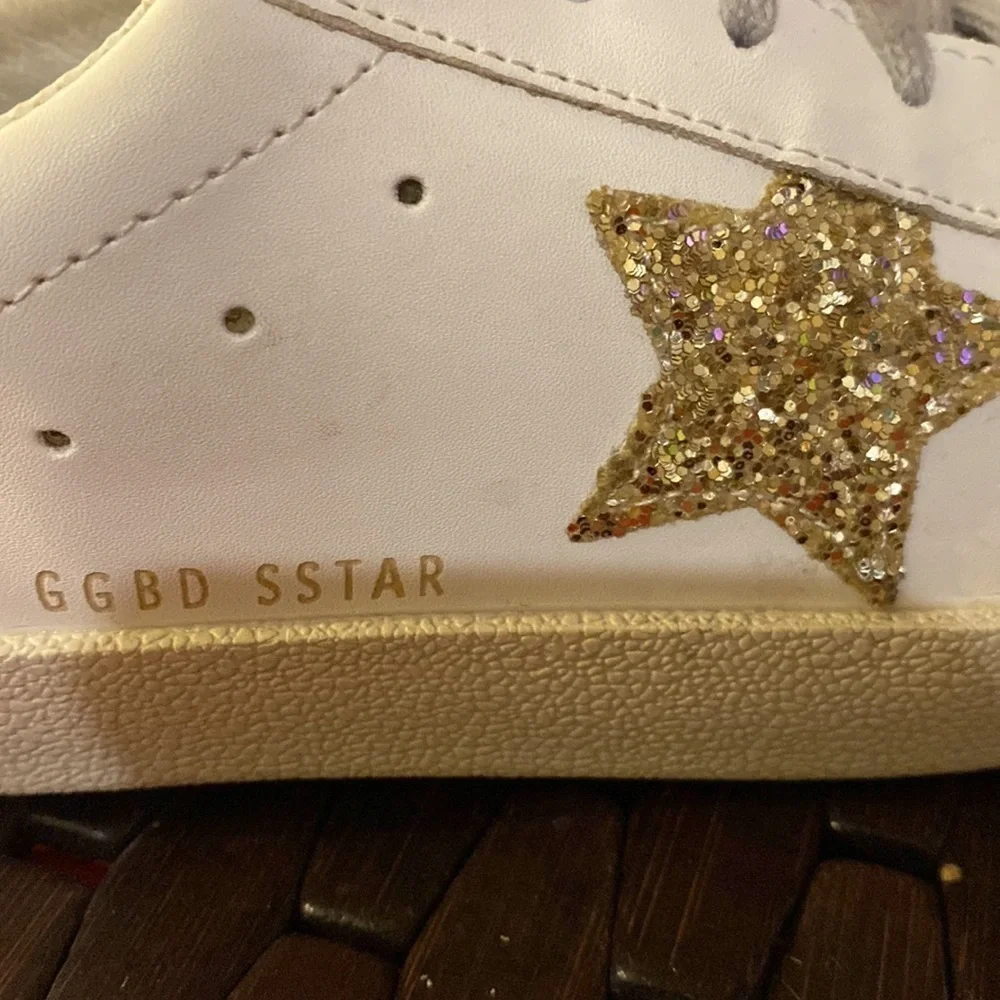 Gold & glitter sneakers size 8/39